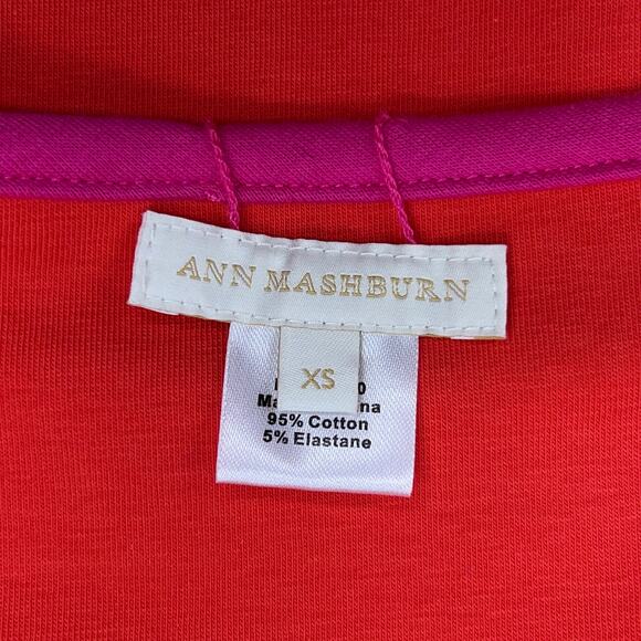 Ann Mashburn Womens Size XS Tunic Top Reversible Double Knit Pink Orange - Picture 14 of 16